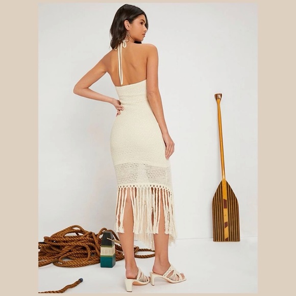 Tie Backless Dress - Picture 2 of 11